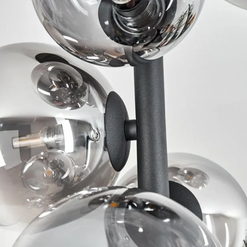 hofstein Plafonnier Chehalis Noir, 8 lumières