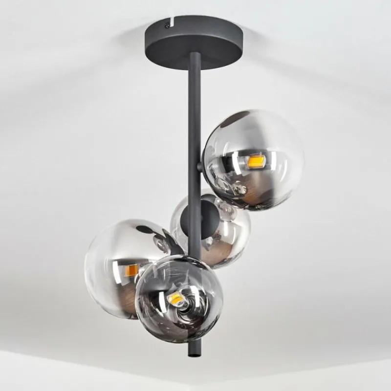 hofstein Plafonnier Chehalis Noir, 4 lumières