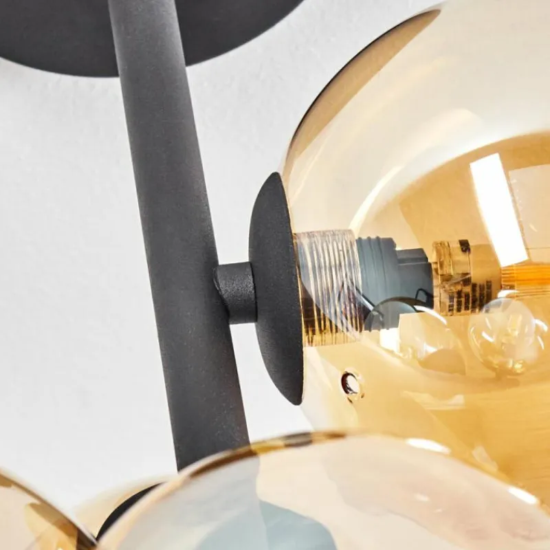 hofstein Plafonnier Chehalis Noir, 4 lumières