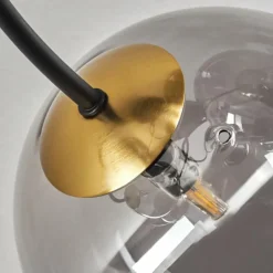 Lampes Dorées-hofstein Plafonnier Chehalis Or, Noir, 6 lumières