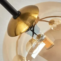 hofstein Plafonnier Chehalis Or, Noir, 6 lumières