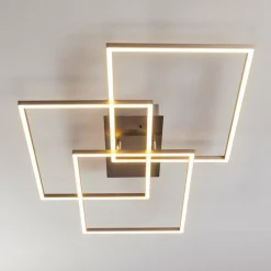 hofstein Plafonnier Cheka LED Aluminium, 3 lumières, Télécommandes