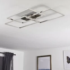 hofstein Plafonnier Cheka LED Aluminium, 3 lumières, Télécommandes