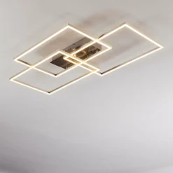 hofstein Plafonnier Cheka LED Aluminium, 3 lumières, Télécommandes