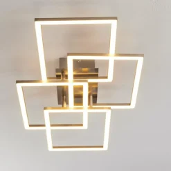 hofstein Plafonnier Cheka LED Aluminium, 4 lumières
