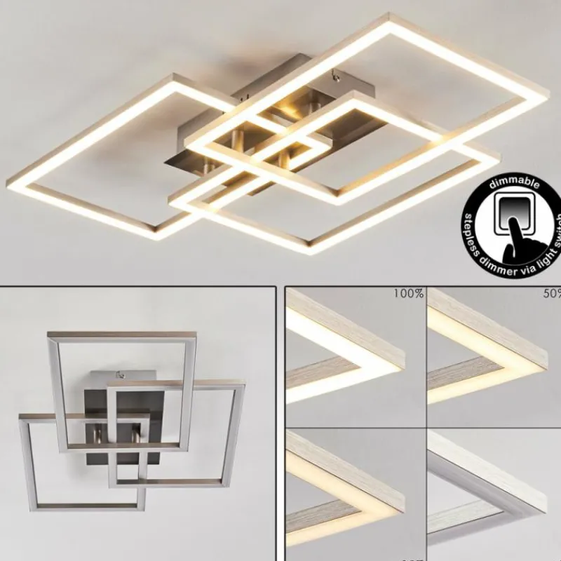 hofstein Plafonnier Cheka LED Aluminium, 3 lumières