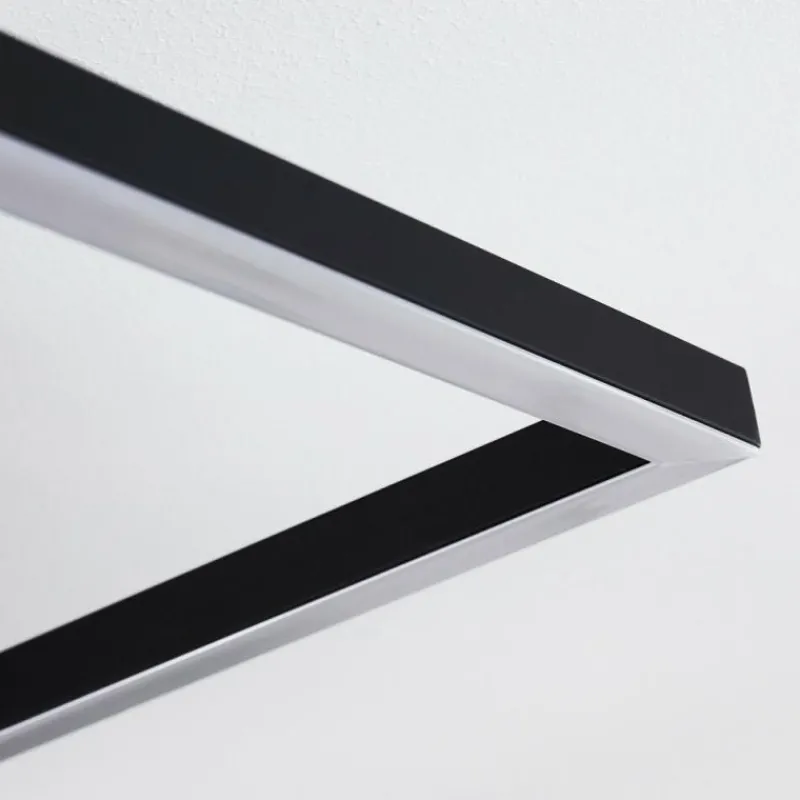 hofstein Plafonnier Cheka LED Noir, 2 lumières, Télécommandes