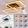 hofstein Plafonnier Cheka LED Noir, 2 lumières, Télécommandes* Éclairage Led