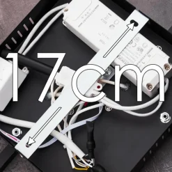 hofstein Plafonnier Cheka LED Noir, 2 lumières, Télécommandes* Éclairage Led