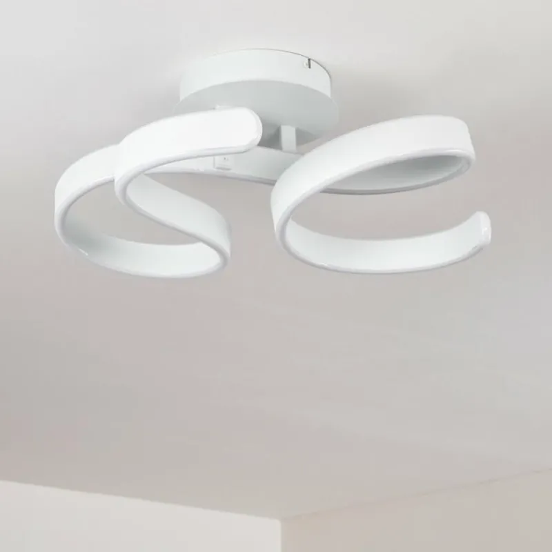 hofstein Plafonnier Chippewa LED Blanc, 1 lumière