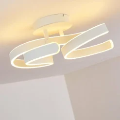 hofstein Plafonnier Chippewa LED Blanc, 1 lumière