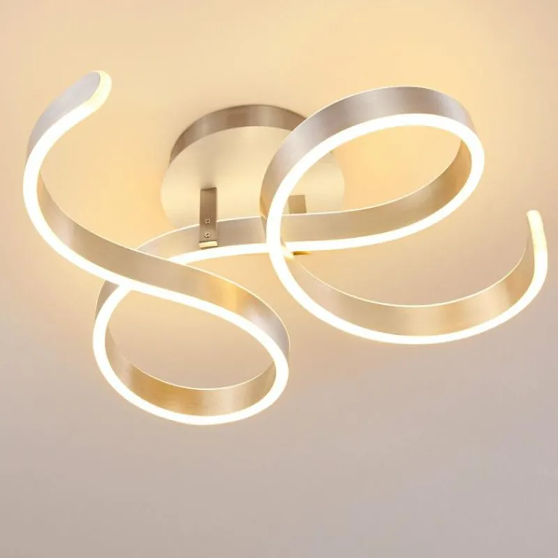 hofstein Plafonnier Chippewa LED Nickel mat, 1 lumière