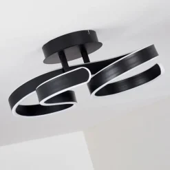 hofstein Plafonnier Chippewa LED Noir, 1 lumière