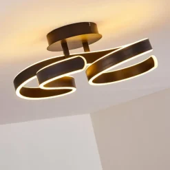 hofstein Plafonnier Chippewa LED Noir, 1 lumière