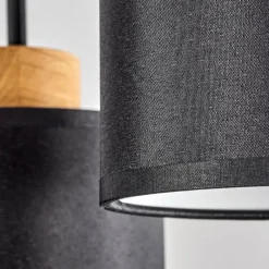 Lampes En Tissu-hofstein Plafonnier Chiuvi Chrome, Écru, Noir, Blanc, 3 lumières