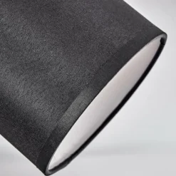 Lampes En Tissu-hofstein Plafonnier Chiuvi Chrome, Écru, Noir, Blanc, 1 lumière