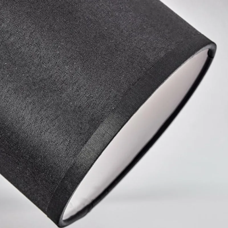 Lampes En Tissu-hofstein Plafonnier Chiuvi Chrome, Écru, Noir, Blanc, 1 lumière