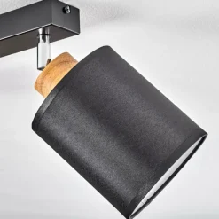 Lampes En Tissu-hofstein Plafonnier Chiuvi Chrome, Écru, Noir, Blanc, 2 lumières