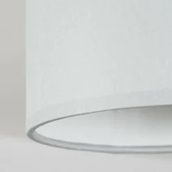 Lampes En Tissu-hofstein Plafonnier Chiuvi Chrome, Gris, Écru, 1 lumière