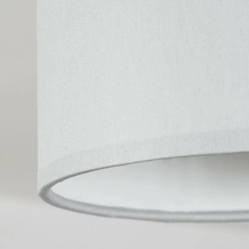 Lampes En Tissu-hofstein Plafonnier Chiuvi Chrome, Gris, Écru, 1 lumière