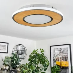 Luminaires Scandinaves-hofstein Plafonnier Chrop LED Nickel mat, 1 lumière