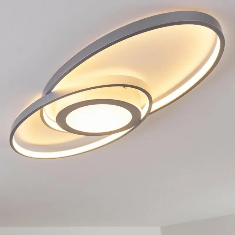 hofstein Plafonnier Chunky LED Argenté, 1 lumière