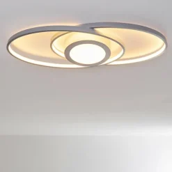 hofstein Plafonnier Chunky LED Argenté, 1 lumière