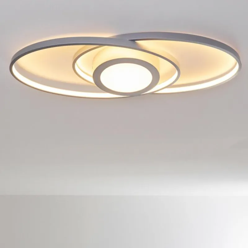 hofstein Plafonnier Chunky LED Argenté, 1 lumière
