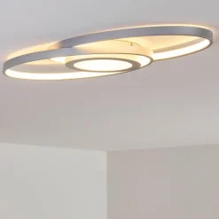 hofstein Plafonnier Chunky LED Argenté, 1 lumière