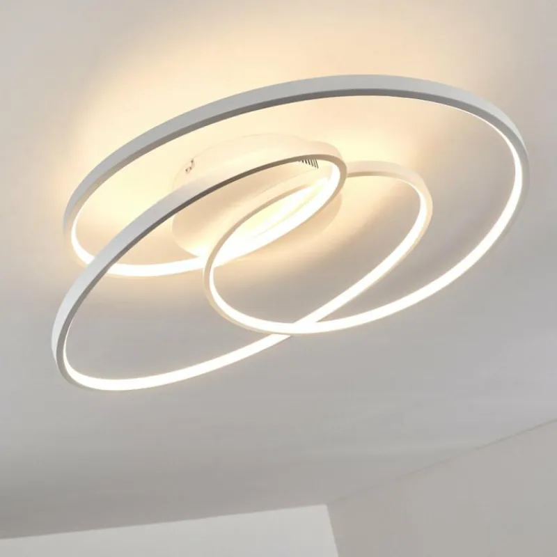 hofstein Plafonnier Chute LED Blanc, 45 lumières