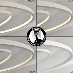 hofstein Plafonnier Chute LED Blanc, 45 lumières