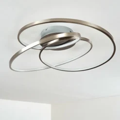 hofstein Plafonnier Chute LED Nickel mat, 1 lumière