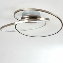 hofstein Plafonnier Chute LED Nickel mat, 1 lumière