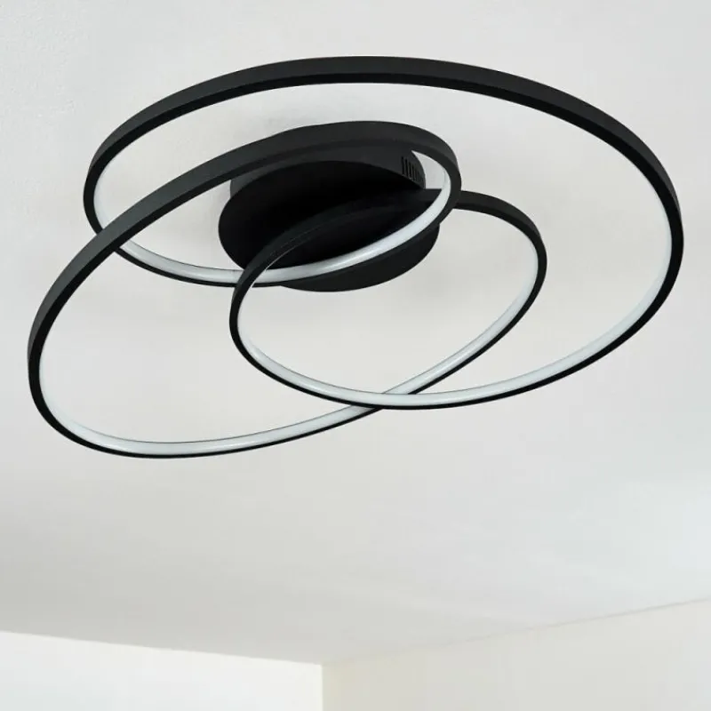 hofstein Plafonnier Chute LED Noir, 1 lumière