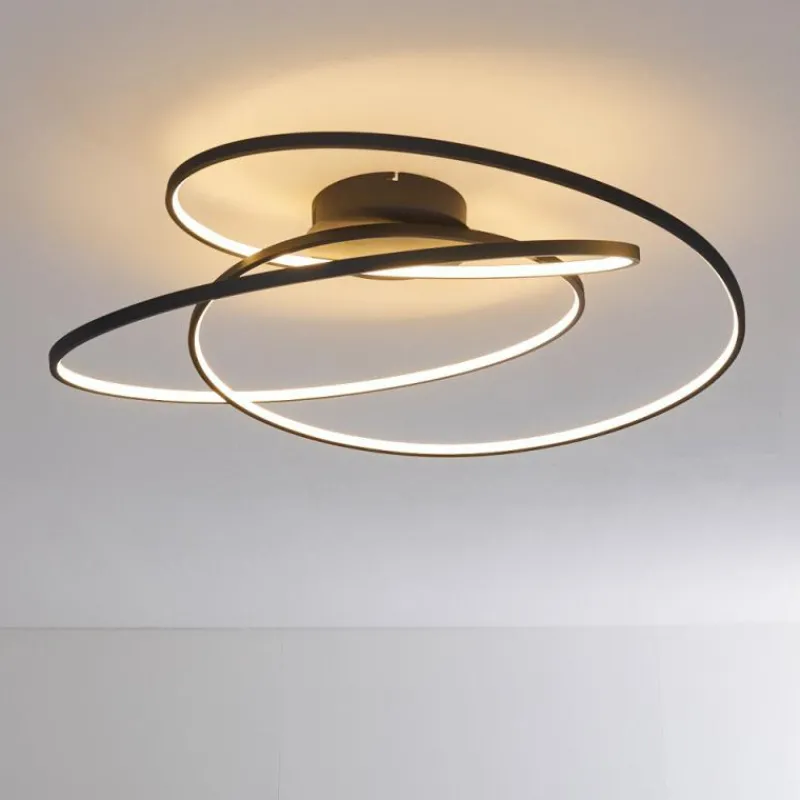 hofstein Plafonnier Chute LED Noir, 1 lumière