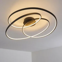 hofstein Plafonnier Chute LED Noir, 1 lumière