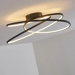 hofstein Plafonnier Chute LED Noir, 1 lumière