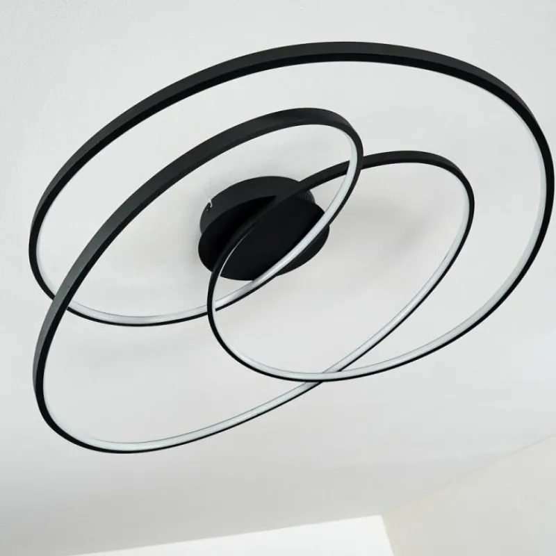 hofstein Plafonnier Chute LED Noir, 1 lumière