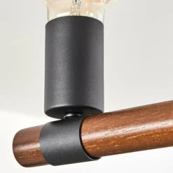 Lampes Industrielles-hofstein Plafonnier Clayhurst Noir, 3 lumières