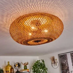 Luminaires Scandinaves-hofstein Plafonnier 50cm Bauro Noir, 3 lumières