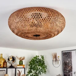 Luminaires Scandinaves-hofstein Plafonnier 50cm Bauro Noir, 3 lumières