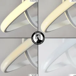 hofstein Plafonnier Cochato LED Blanc, 1 lumière* Éclairage Led