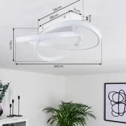 hofstein Plafonnier Cochato LED Blanc, 1 lumière* Éclairage Led