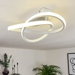 hofstein Plafonnier Cochato LED Blanc, 1 lumière* Éclairage Led