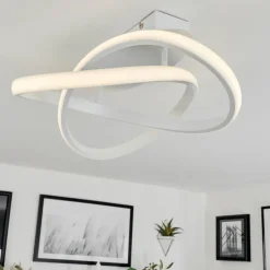 hofstein Plafonnier Cochato LED Blanc, 1 lumière* Éclairage Led