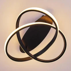 hofstein Plafonnier Cochato LED Noir, Blanc, 2 lumières