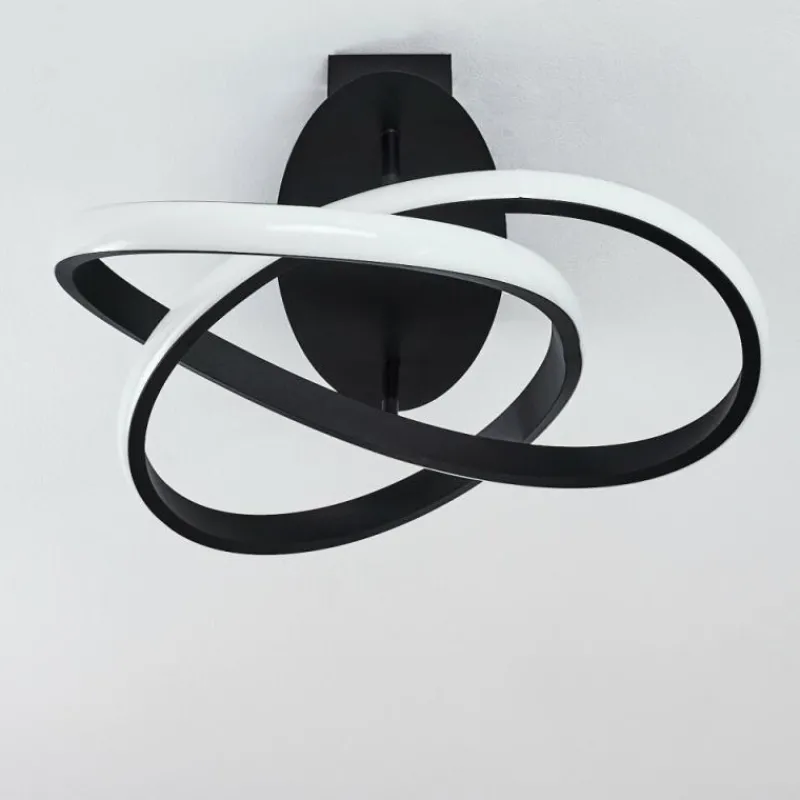 hofstein Plafonnier Cochato LED Noir, Blanc, 2 lumières