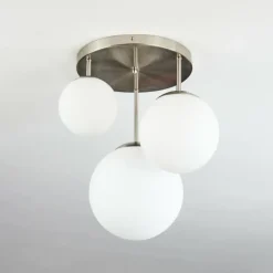 hofstein Plafonnier Cochuna Nickel mat, 3 lumières