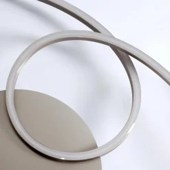 hofstein Plafonnier Cojcam LED Nickel mat, 3 lumières