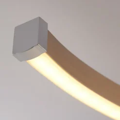 hofstein Plafonnier Cojcam LED Nickel mat, 3 lumières